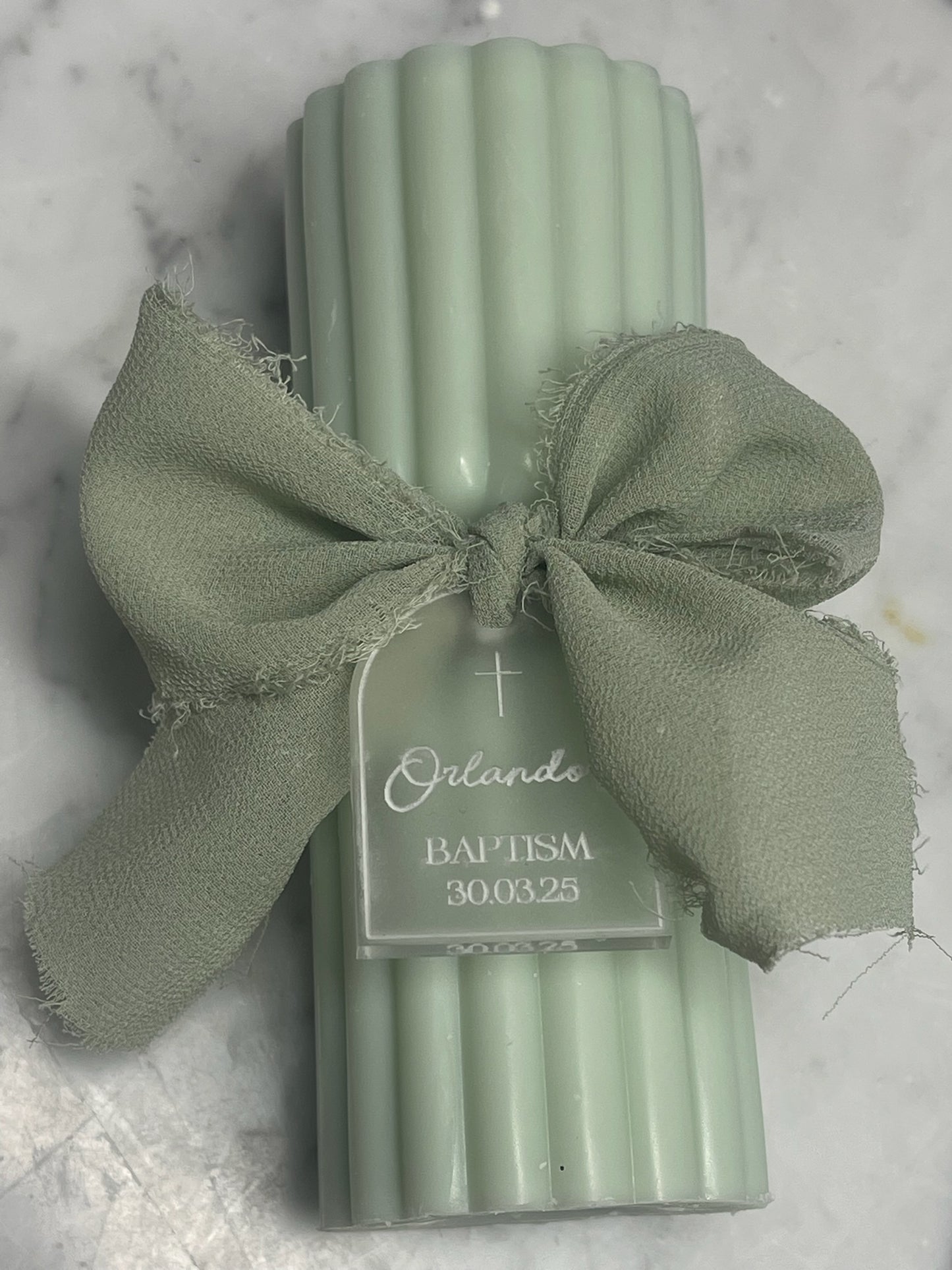 Twisted Hourglass Pillar Candle