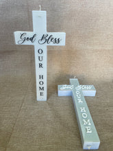 Load image into Gallery viewer, Cross Candle + Acrylic Tag