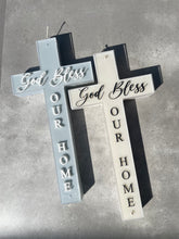 Load image into Gallery viewer, Cross Candle + Acrylic Tag