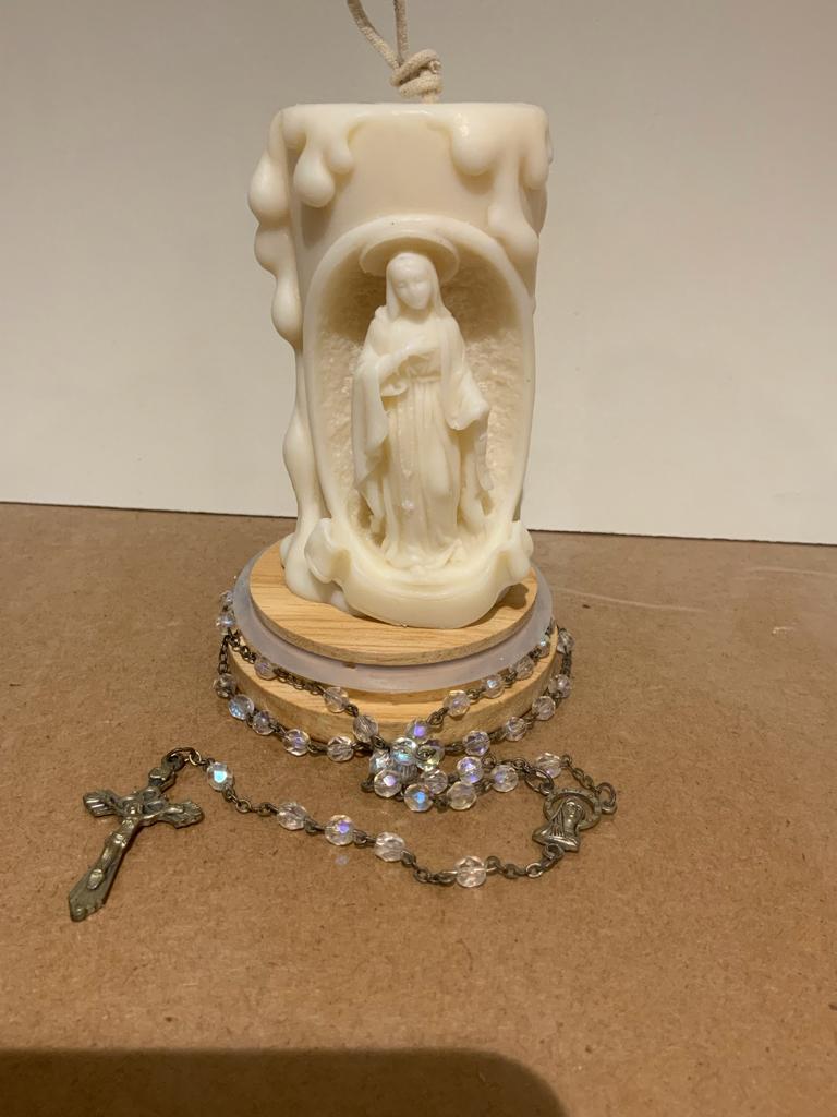 Mary 3D Pillar Candle