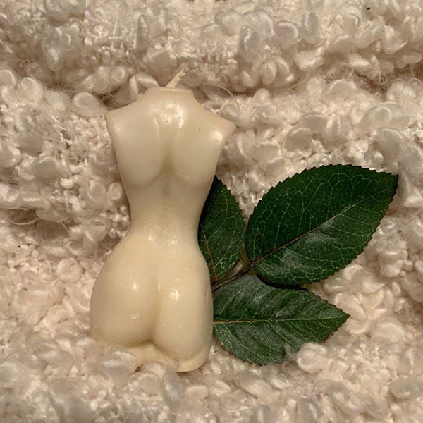 Female Torso Candle