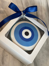 Load image into Gallery viewer, Evil Eye Ceramic Candle Canister/Lid