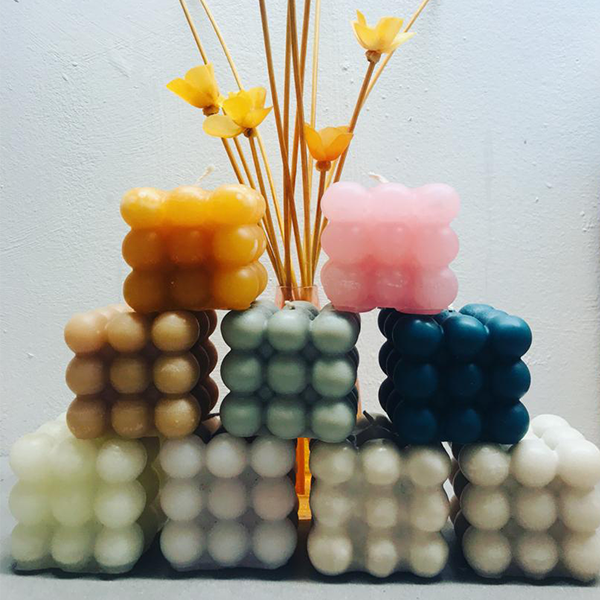 Bubble Cube Candle