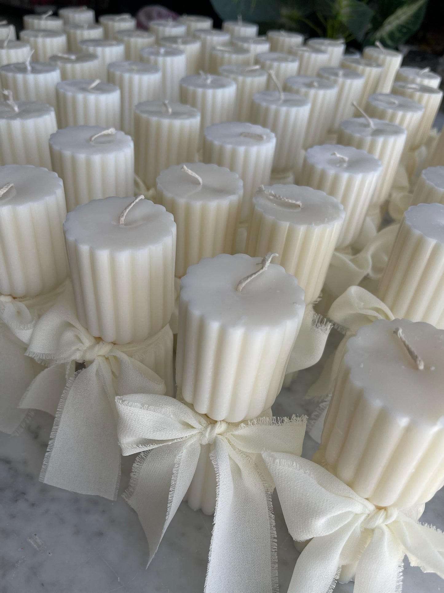 Twisted Hourglass Pillar Candle