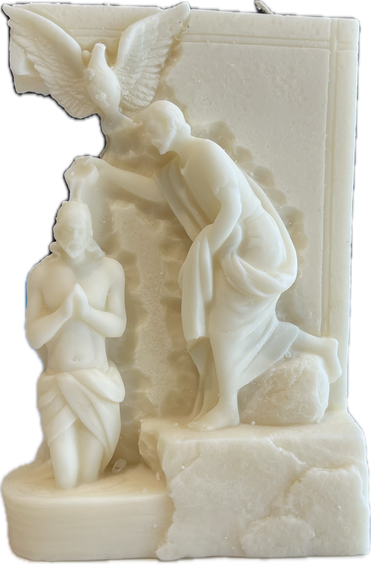 Jesus Baptism Candle - Large