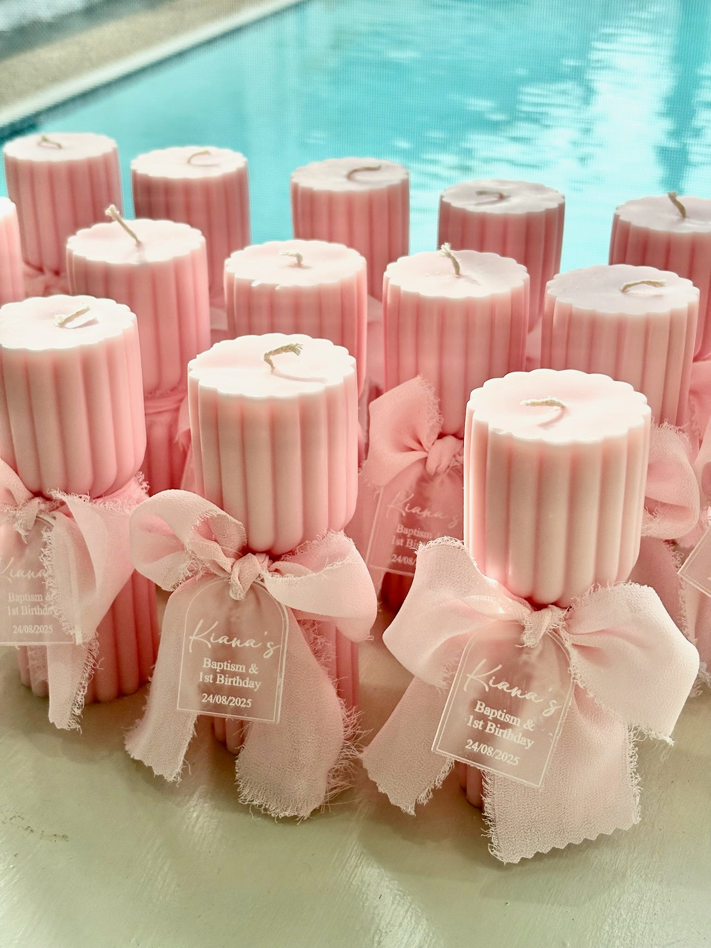 Twisted Hourglass Pillar Candle