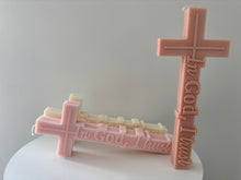 Load image into Gallery viewer, Cross Candle ‘In God, I trust’
