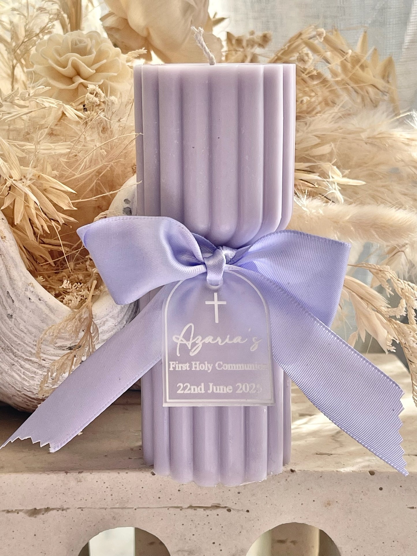 Twisted Hourglass Pillar Candle