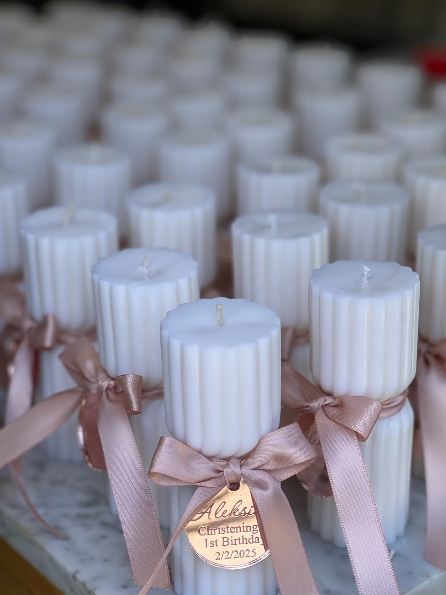 Twisted Hourglass Pillar Candle