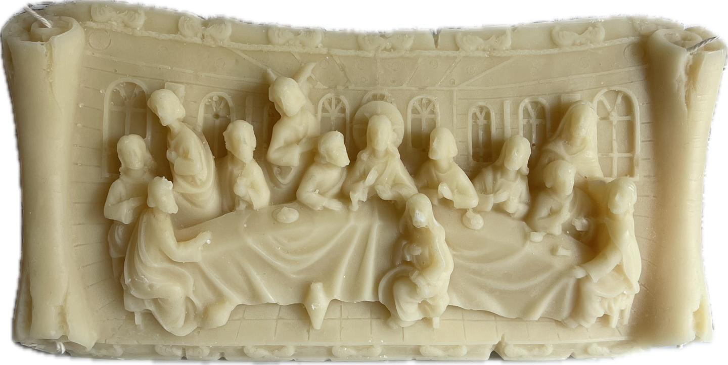 Beeswax Last Supper Candle/Stand