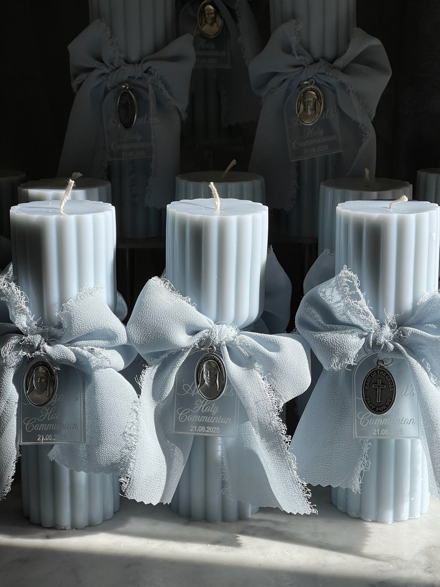 Twisted Hourglass Pillar Candle