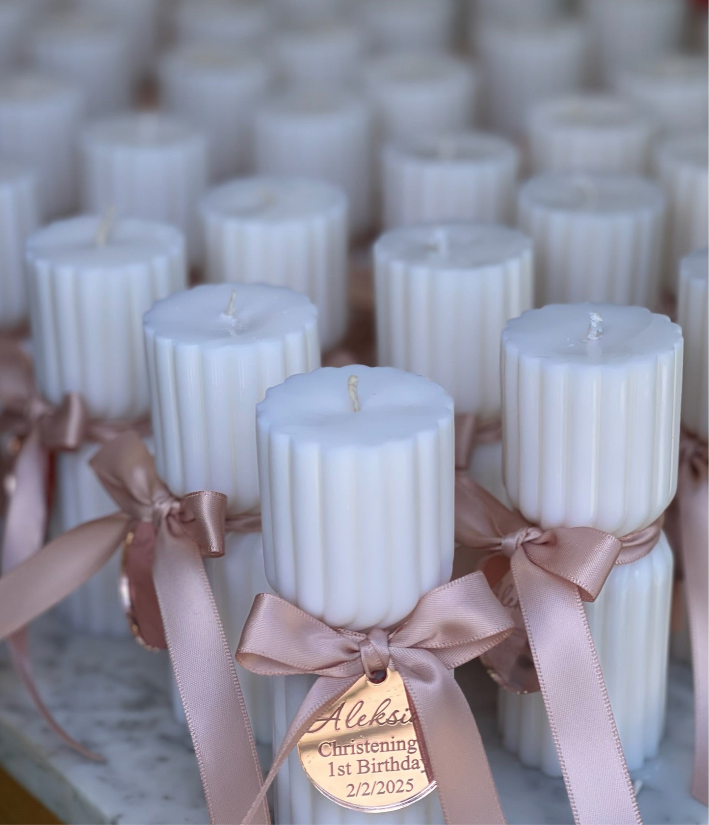 Twisted Hourglass Pillar Candle