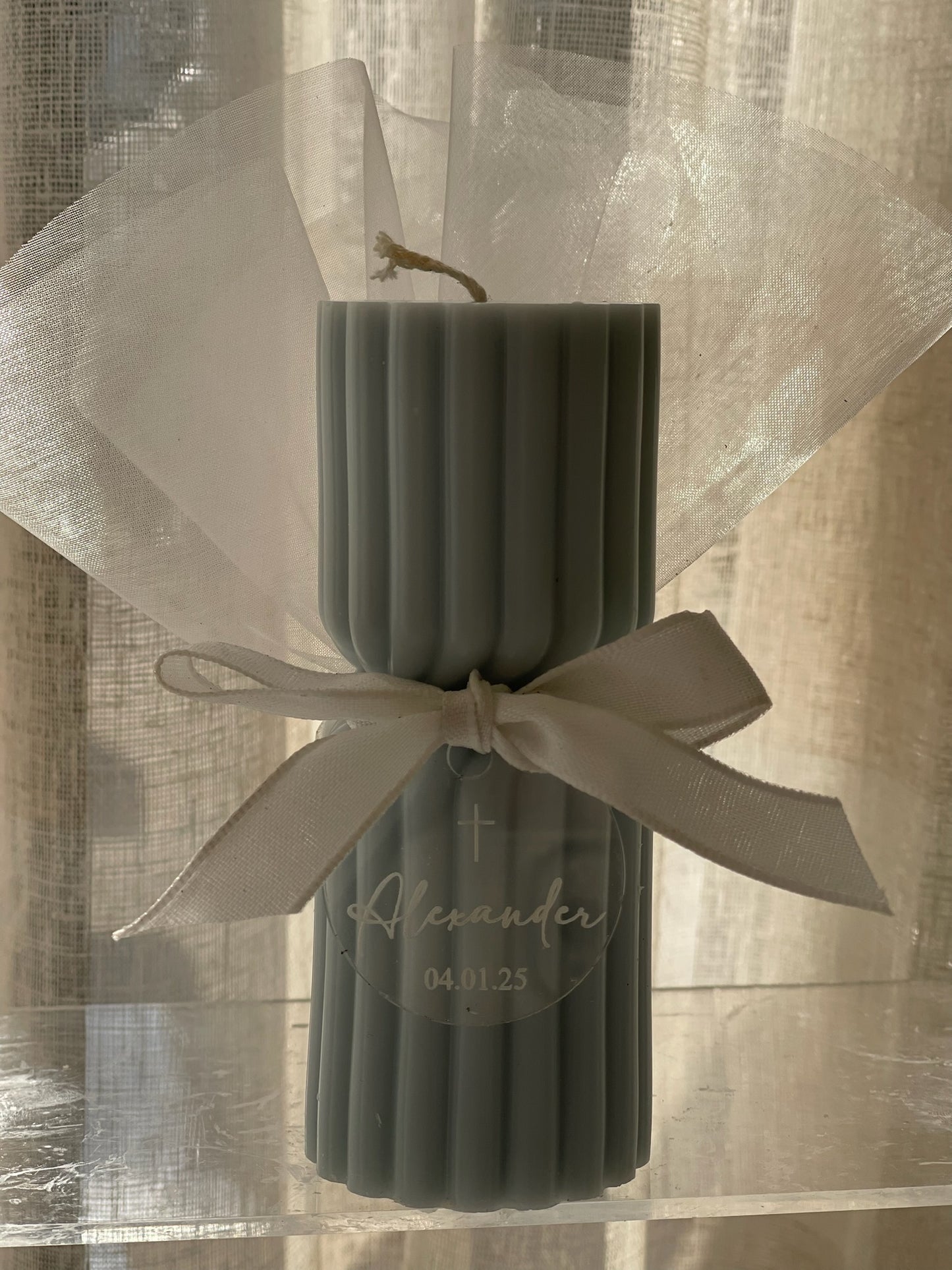 Twisted Hourglass Pillar Candle