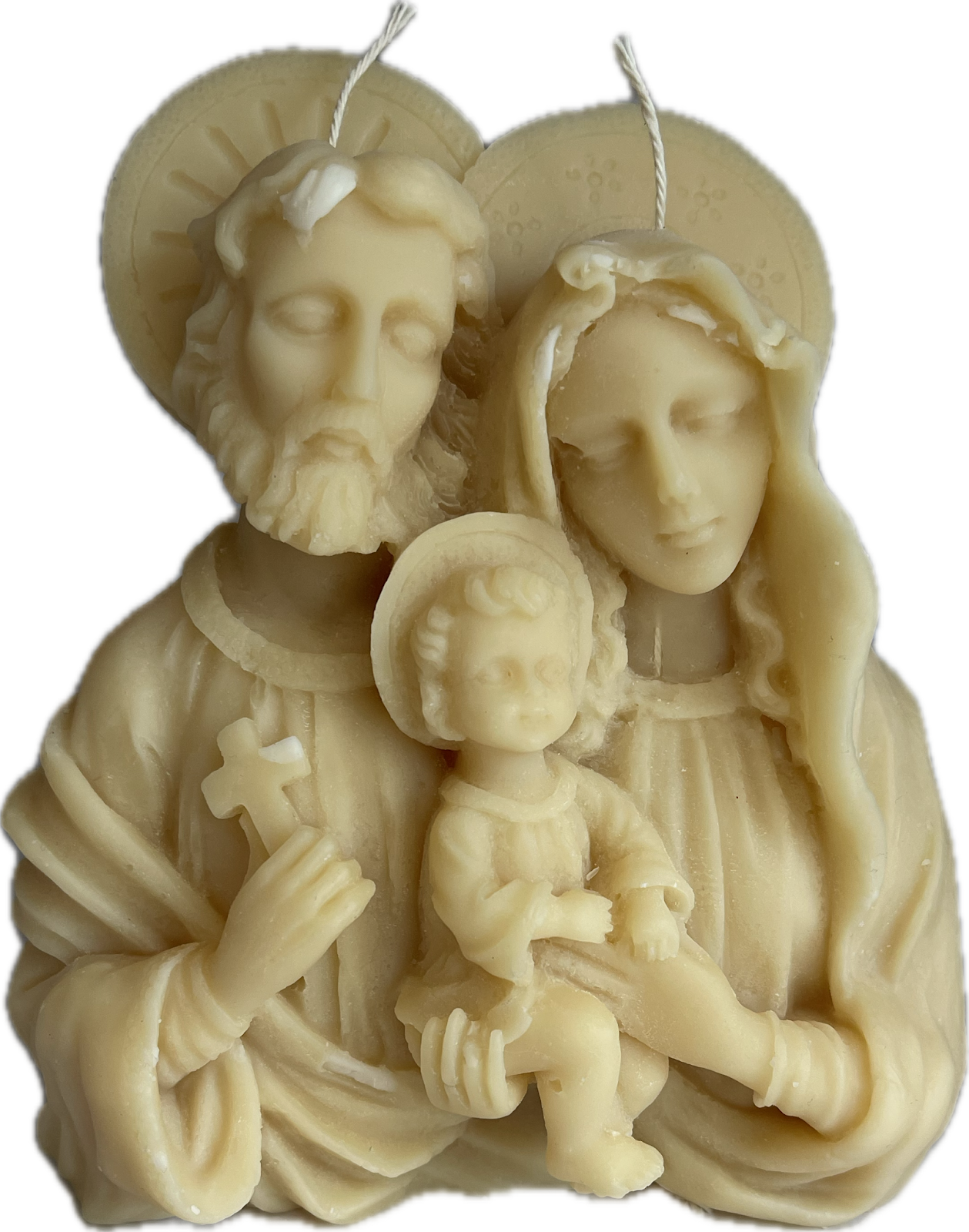 Beeswax Holy Family Halo Candle