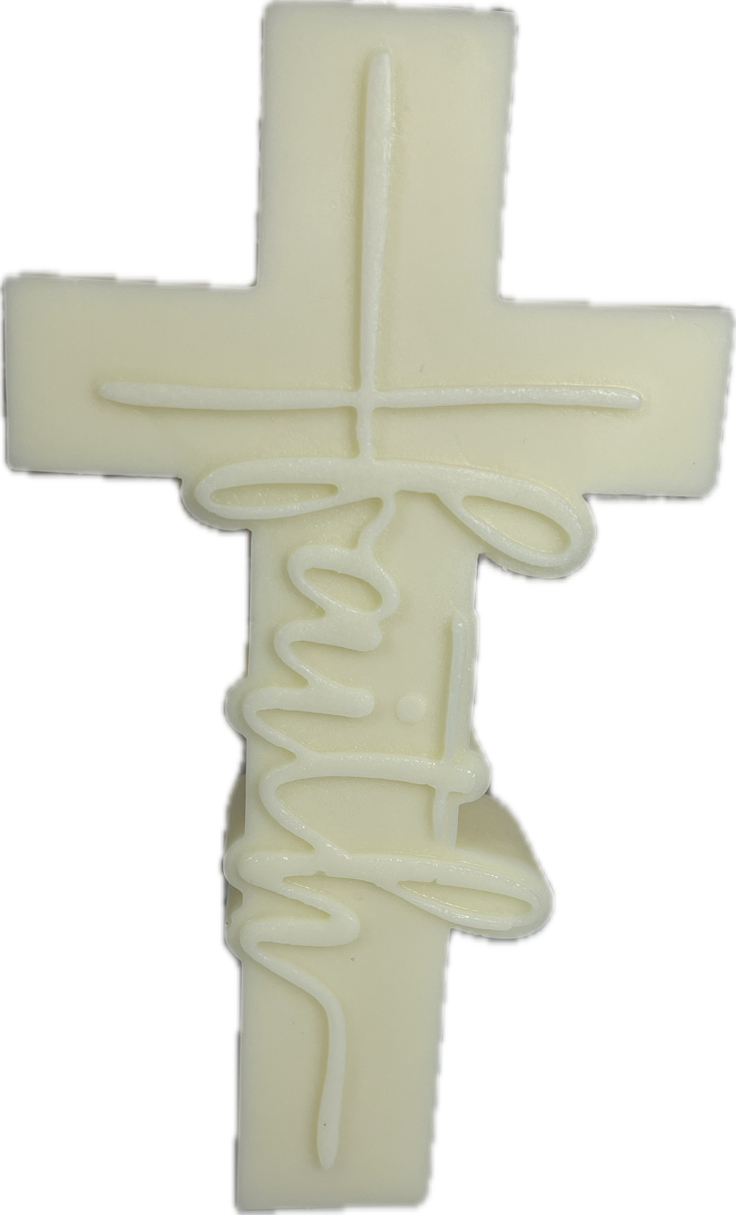 Crucifix 'Faith' Candle ￼