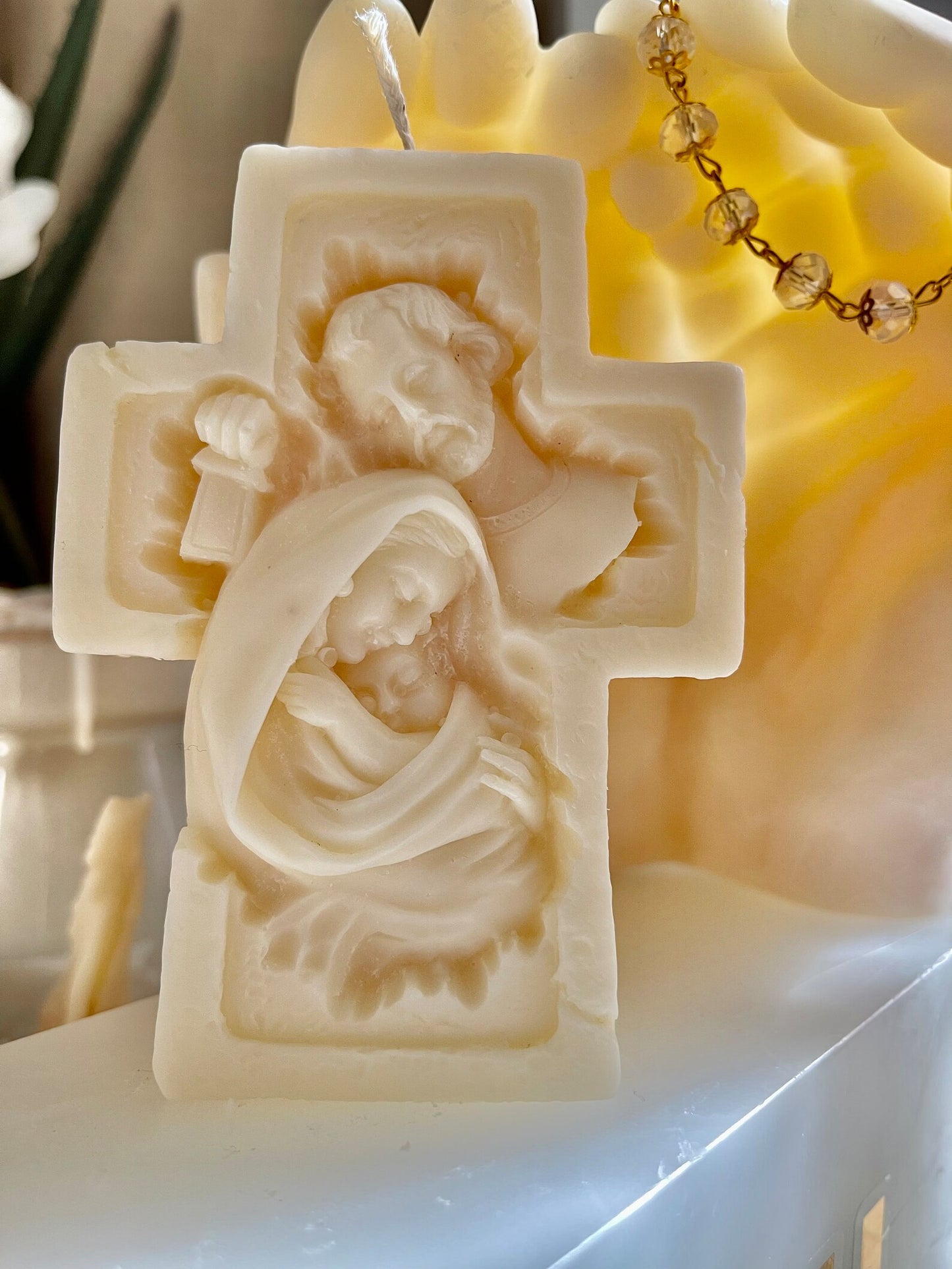 Holy Family Cross Candle