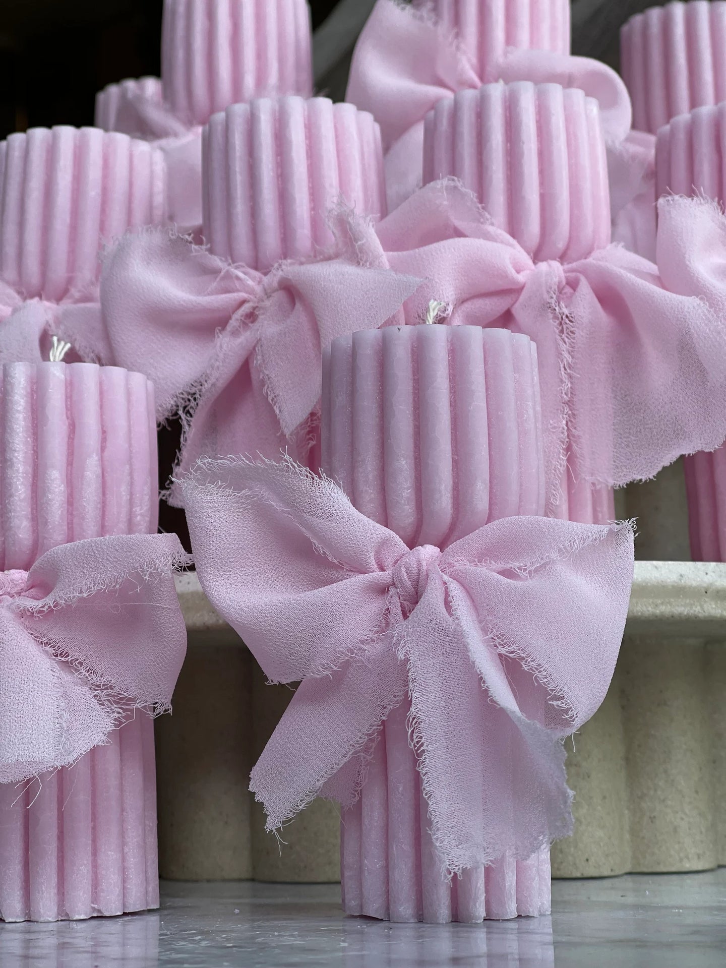 Twisted Hourglass Pillar Candle
