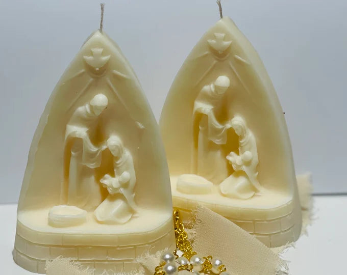 Holy Family Nativity Candle