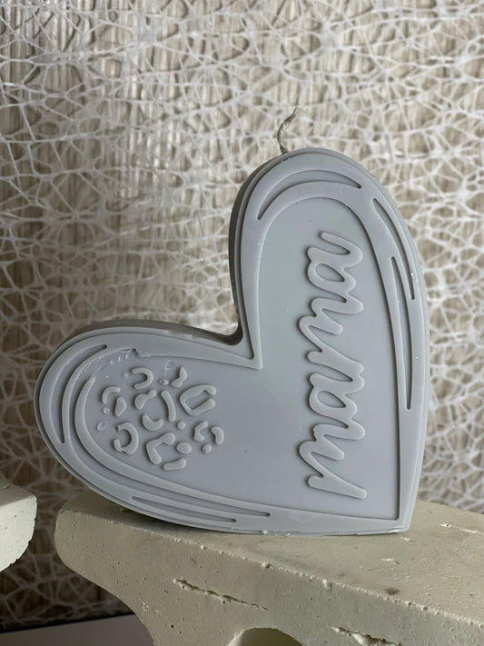 Mama Heart Candle