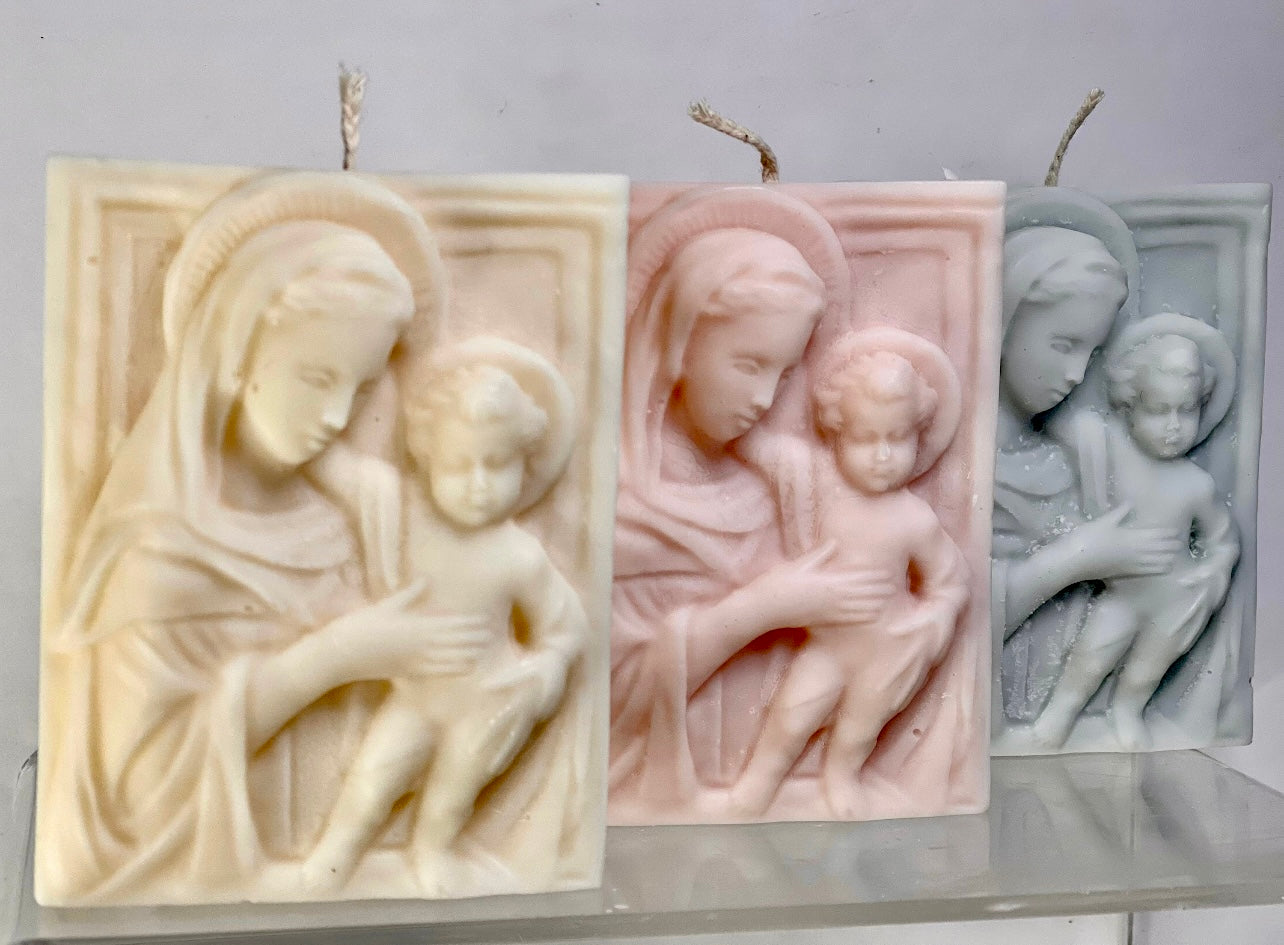 Mary Jesus Frame Candle