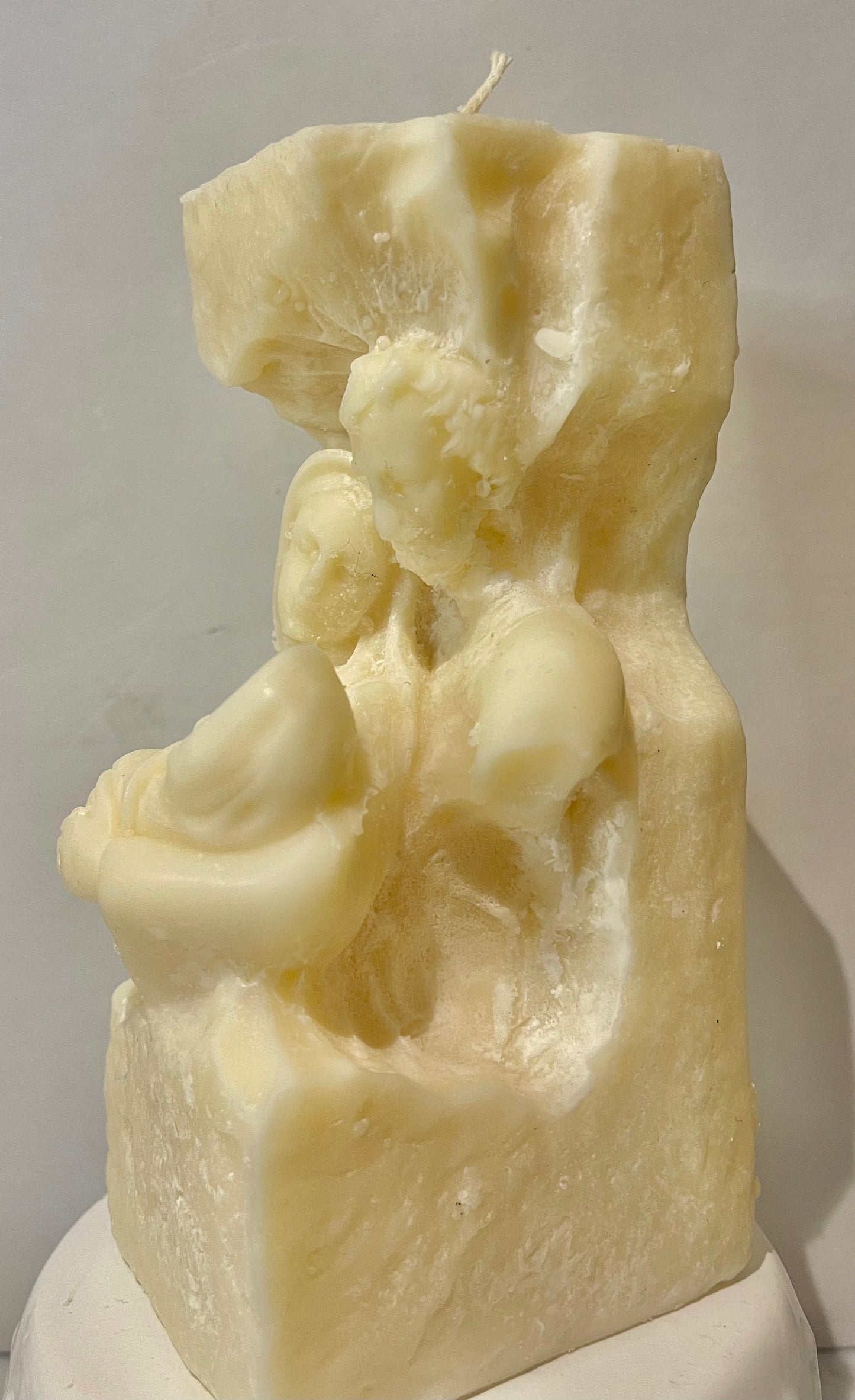 Holy Family Stone Candle
