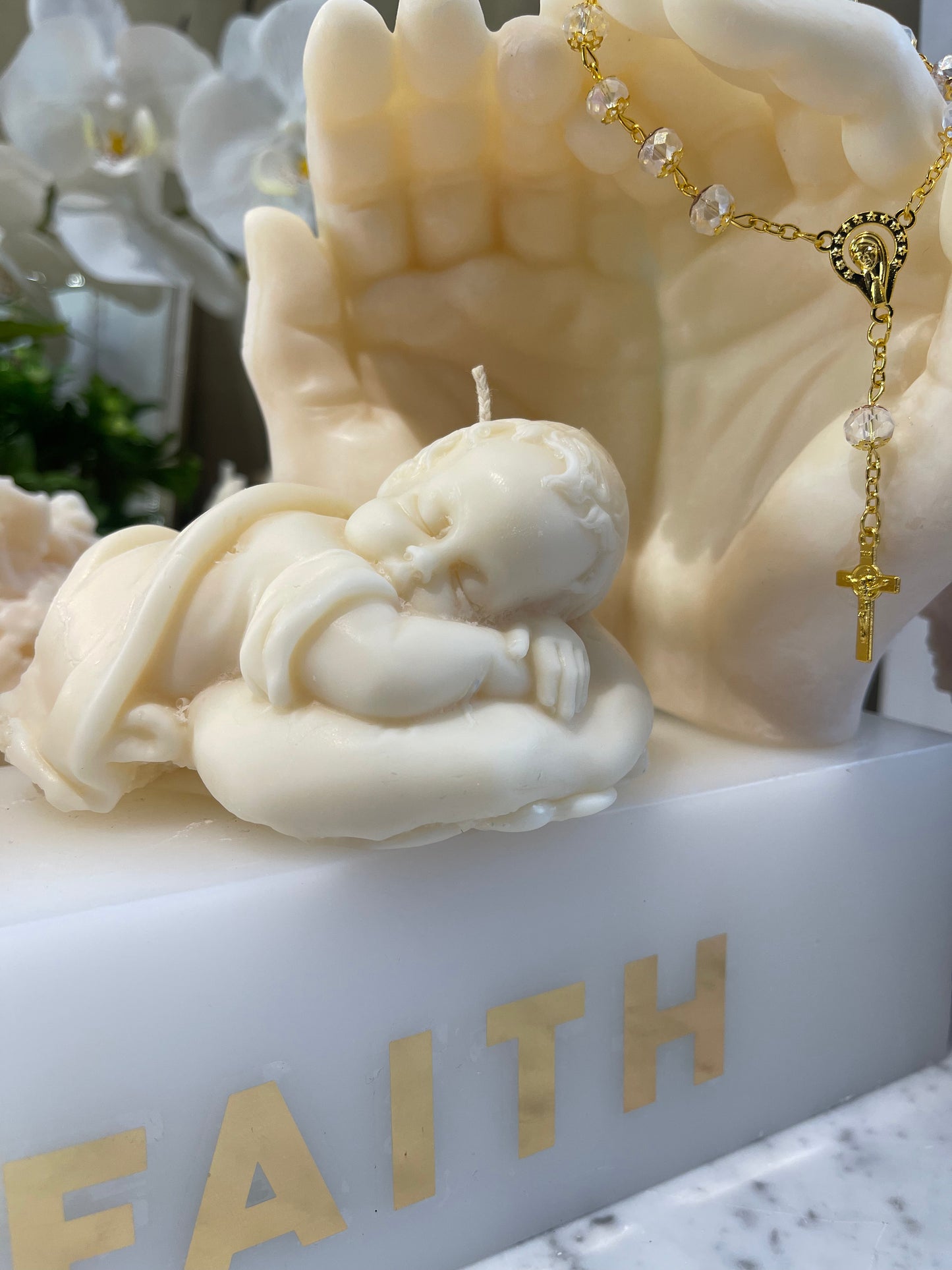 Baby Sleeping Candle - Large