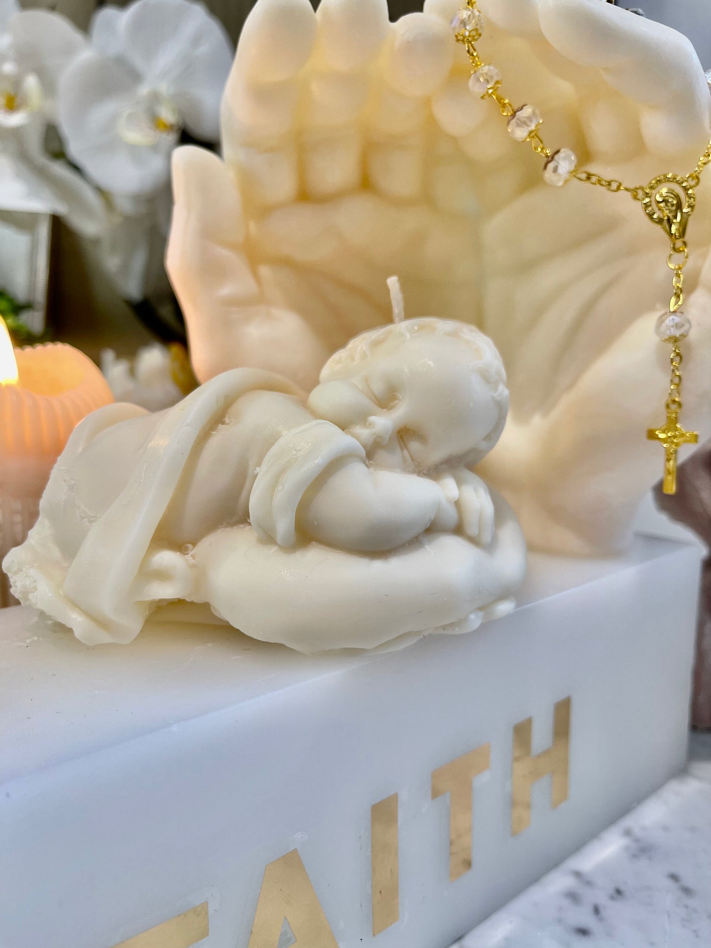 Baby Sleeping Candle - Large