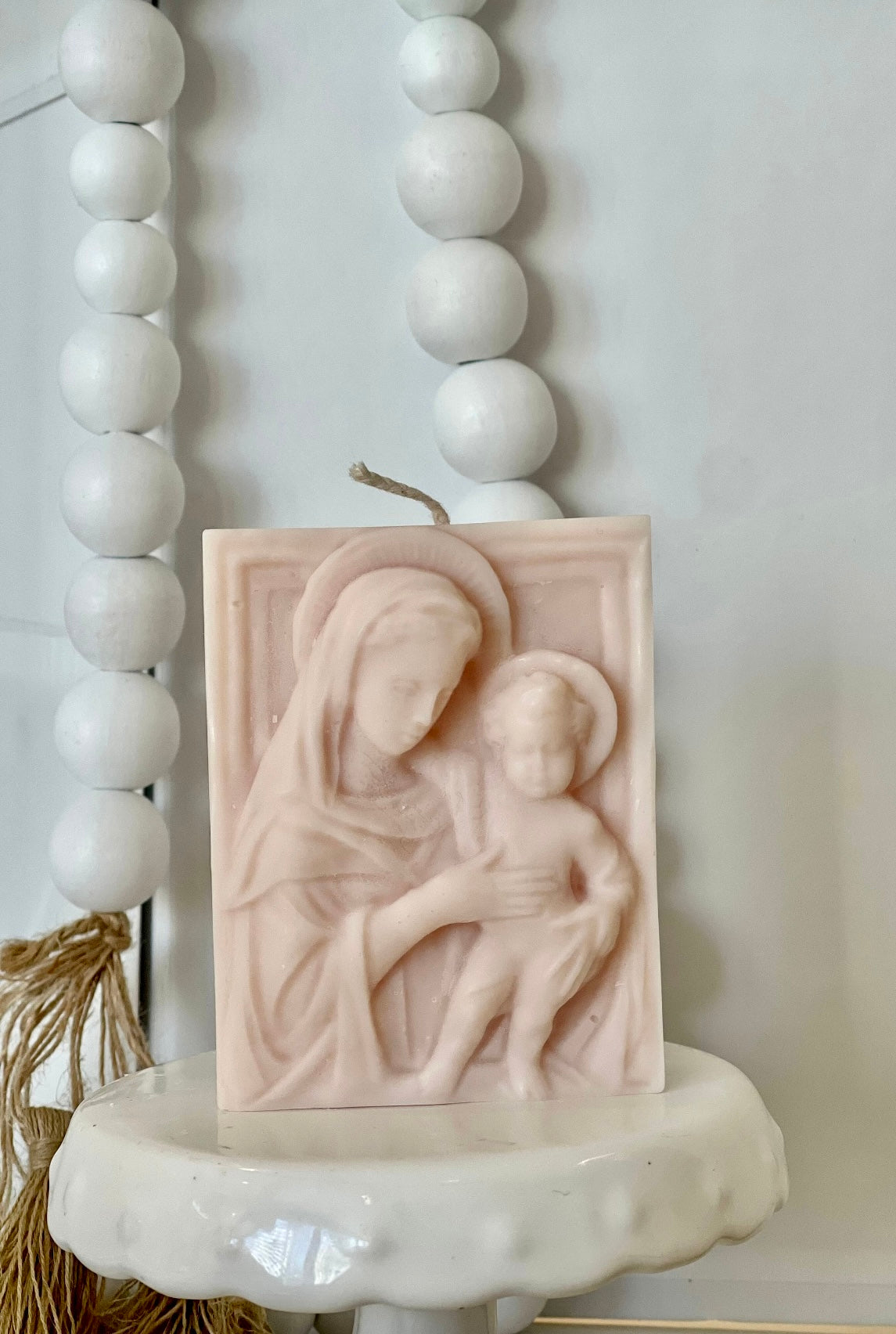Mary Jesus Frame Candle