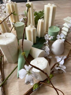 Star Tapered Pillar Candle - Medium