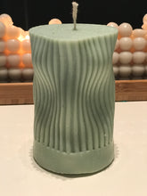 Load image into Gallery viewer, Wavy Pillar Candle
