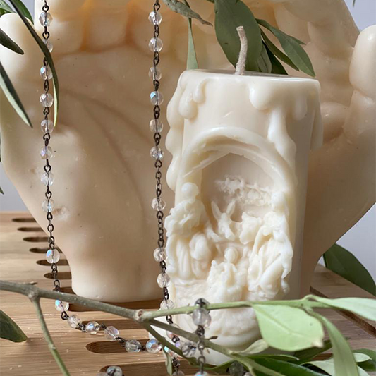 Nativity 3D Pillar Candle