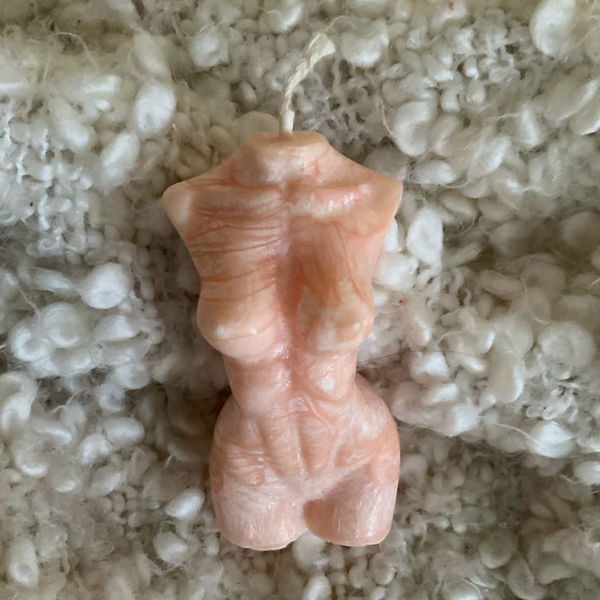 Female Torso Candle