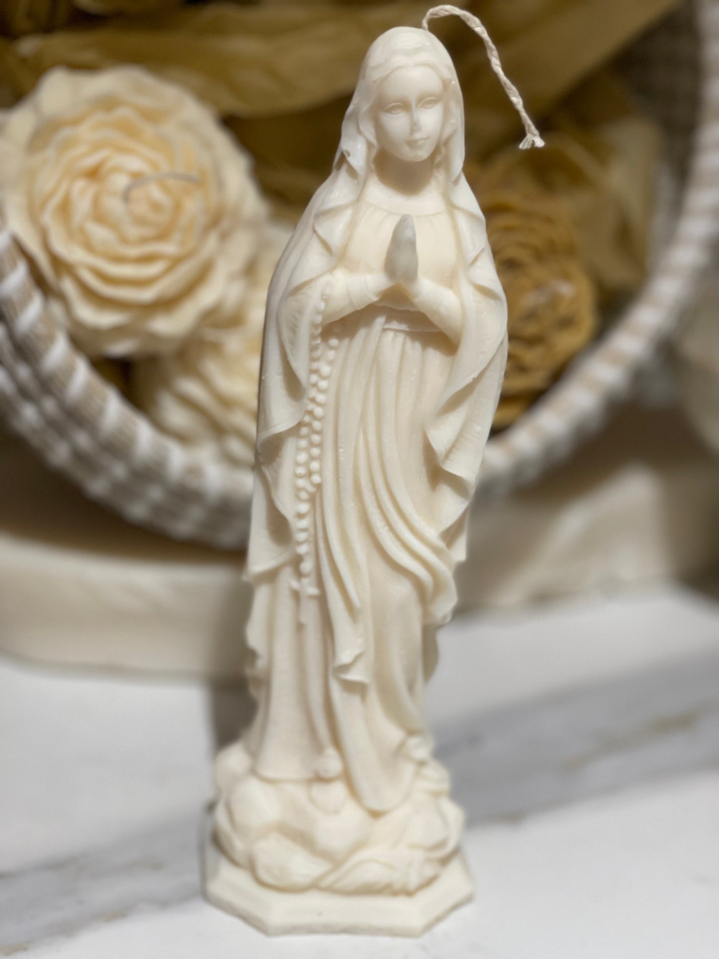 Mary Praying Candle - Large