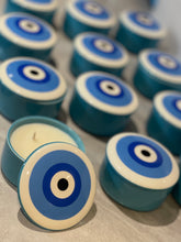 Load image into Gallery viewer, Evil Eye Ceramic Candle Canister/Lid
