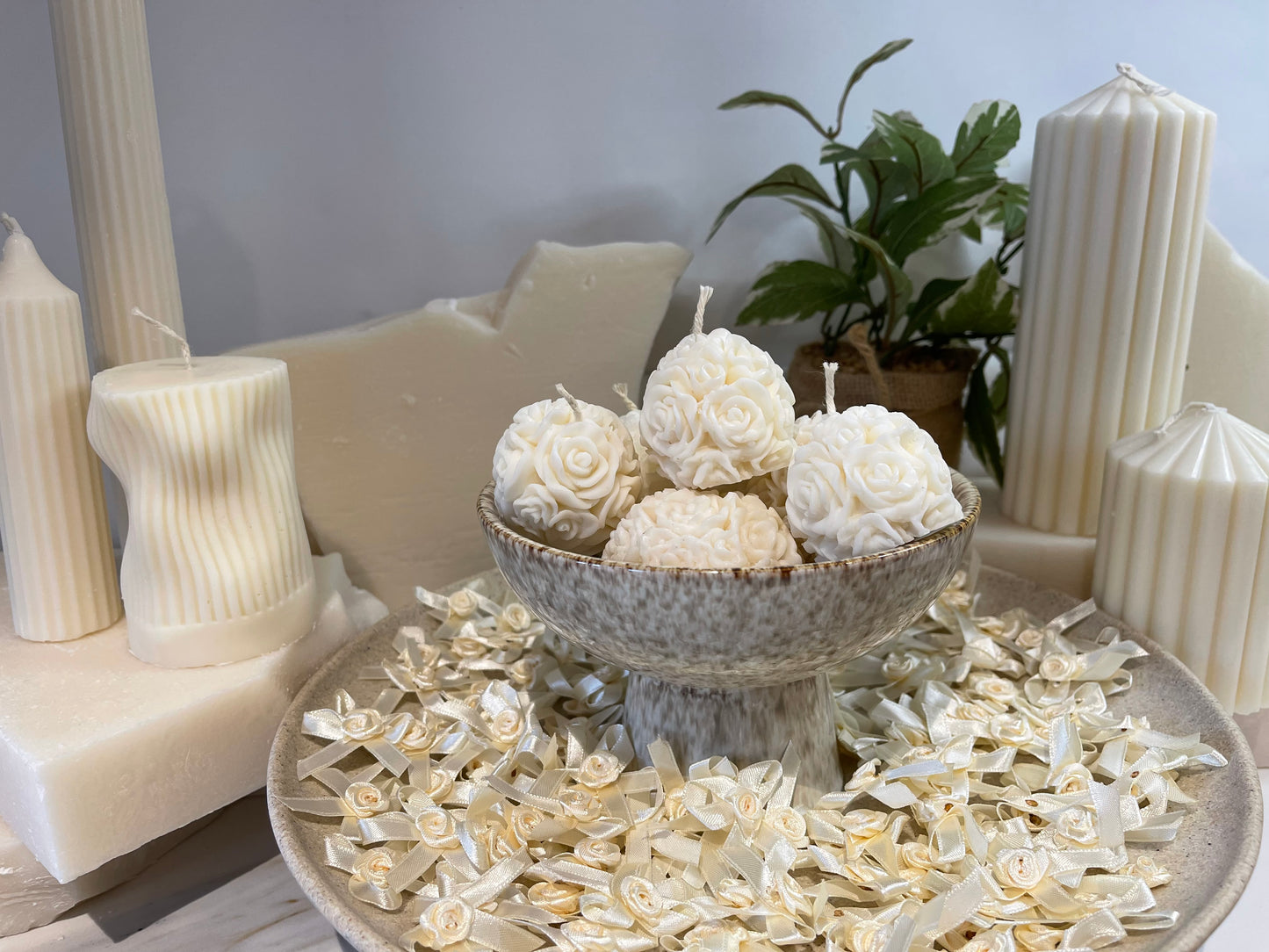 Rose Ball Candle – Small