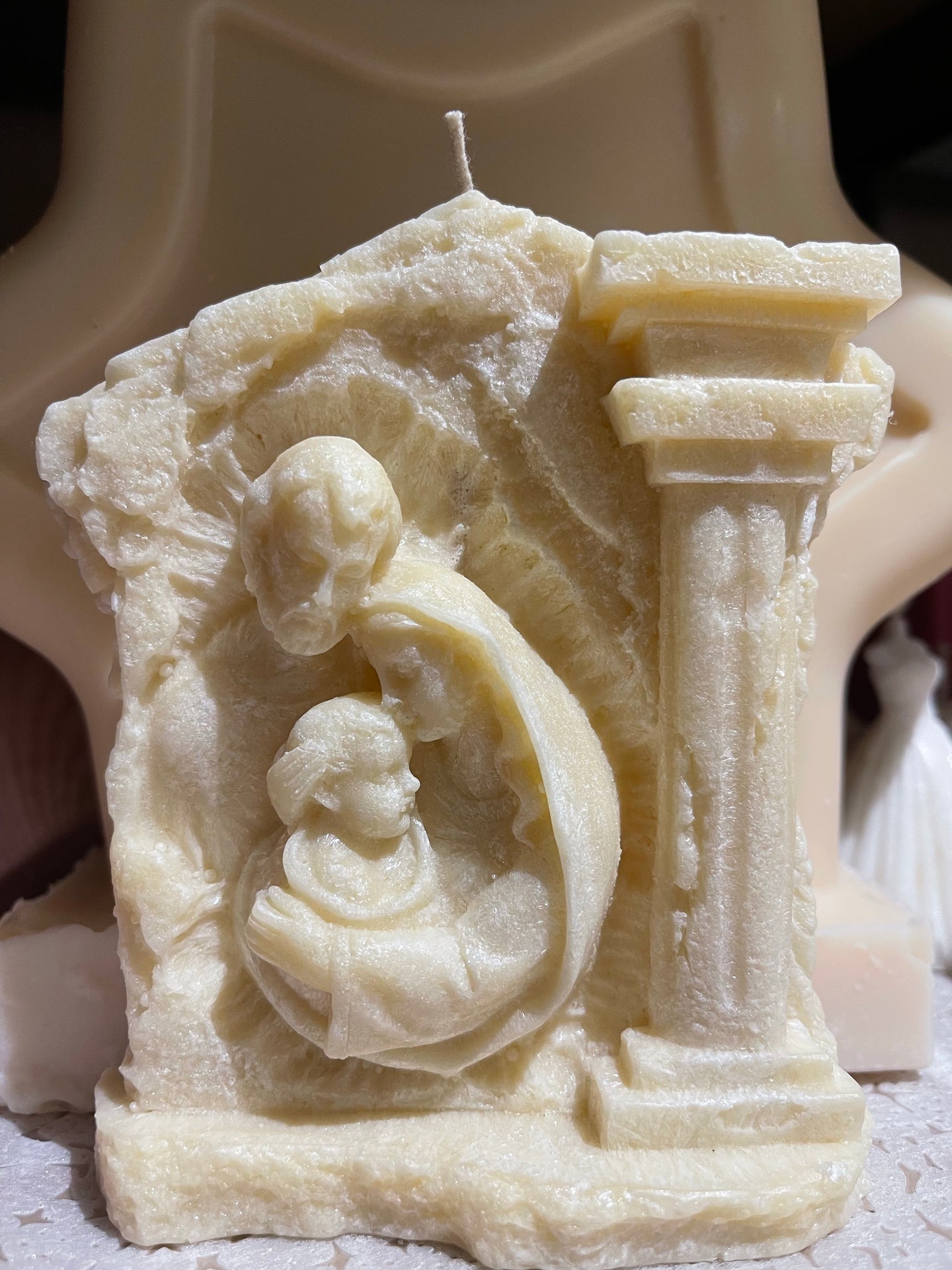 Holy Family Brick Candle