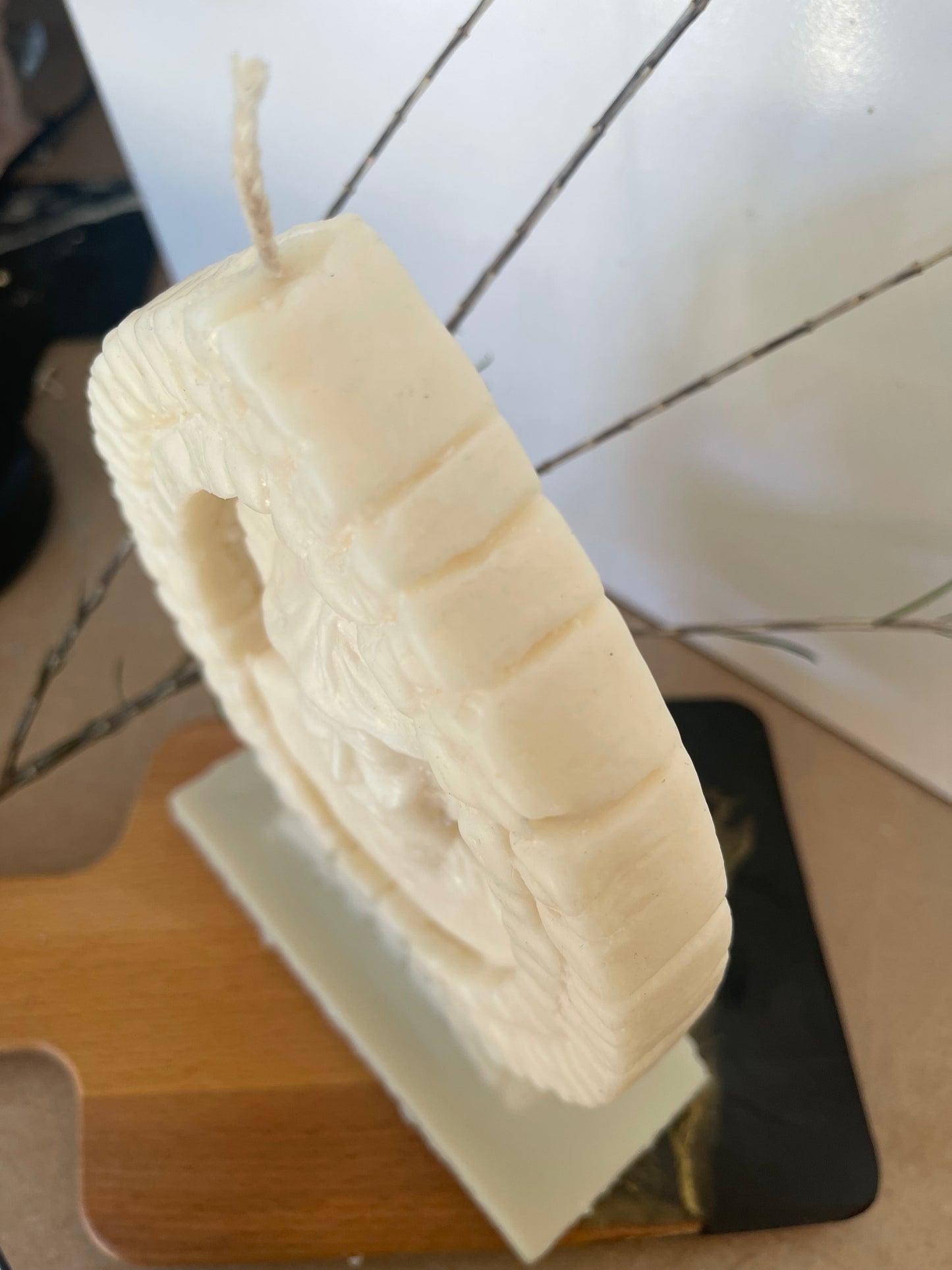 St Charbel Brick Frame Candle