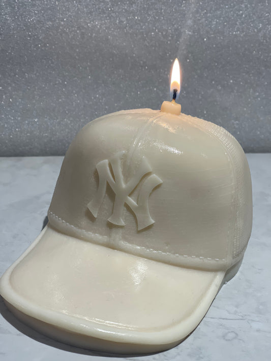 Baseball Cap Candle