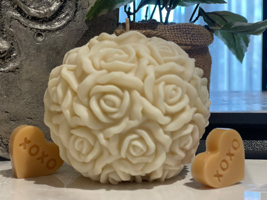 Rose Ball Candle - Large