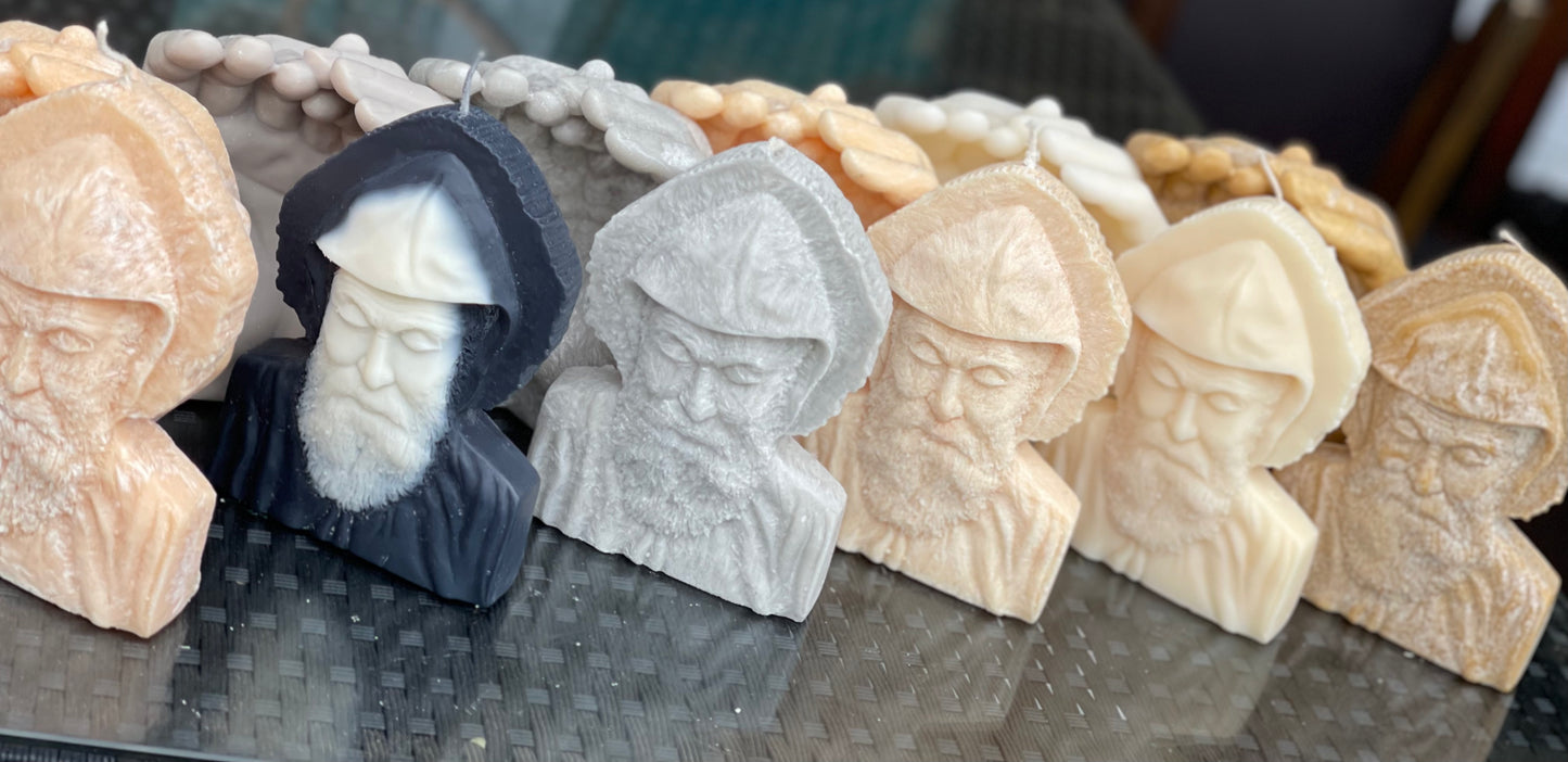St Charbel Halo Candle 2-Tone