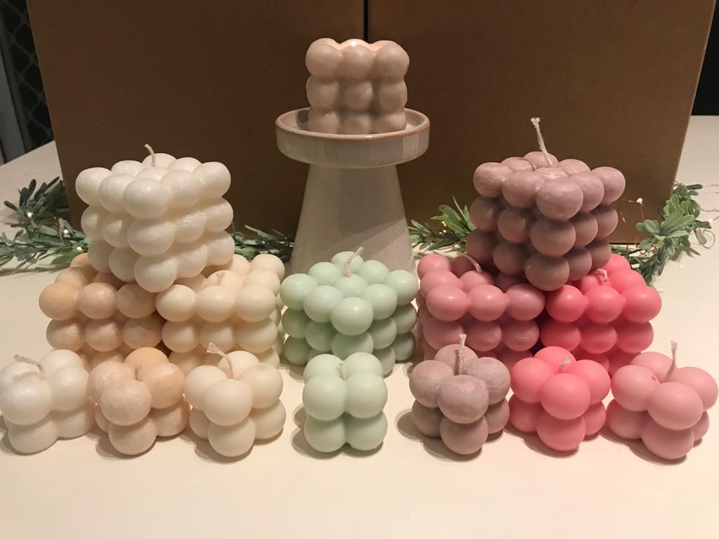Bubble Cube Candle